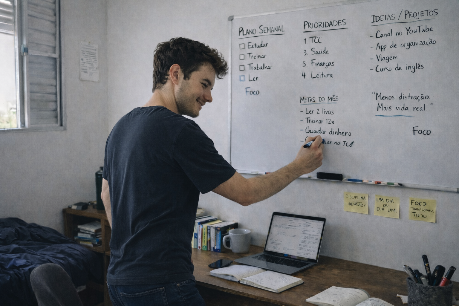 Organização simples trazendo clareza e ação